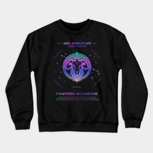 Aries Zodiac Horoscope Crewneck Sweatshirt